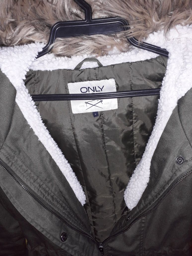 R. S ONLY parka damska kolor khaki