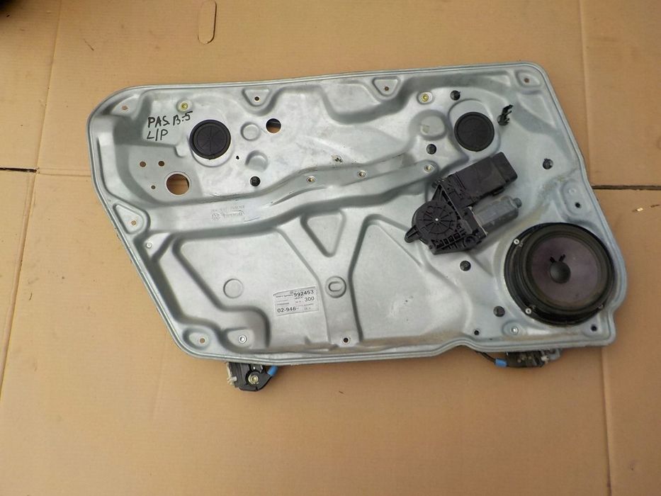 podnośnik szyby lewy przód vw passat b5 lift 2002r