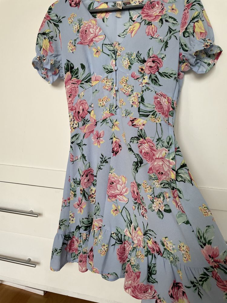 Wiosenna sukienka w kwiaty H&m