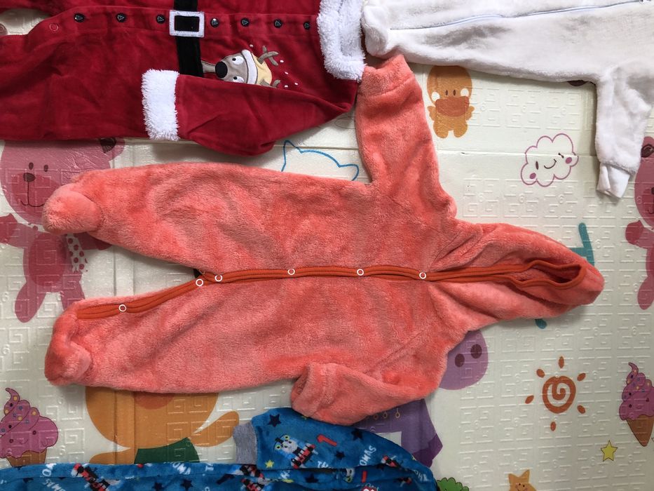 Человечек махровый, новогодний человечек, ромпер