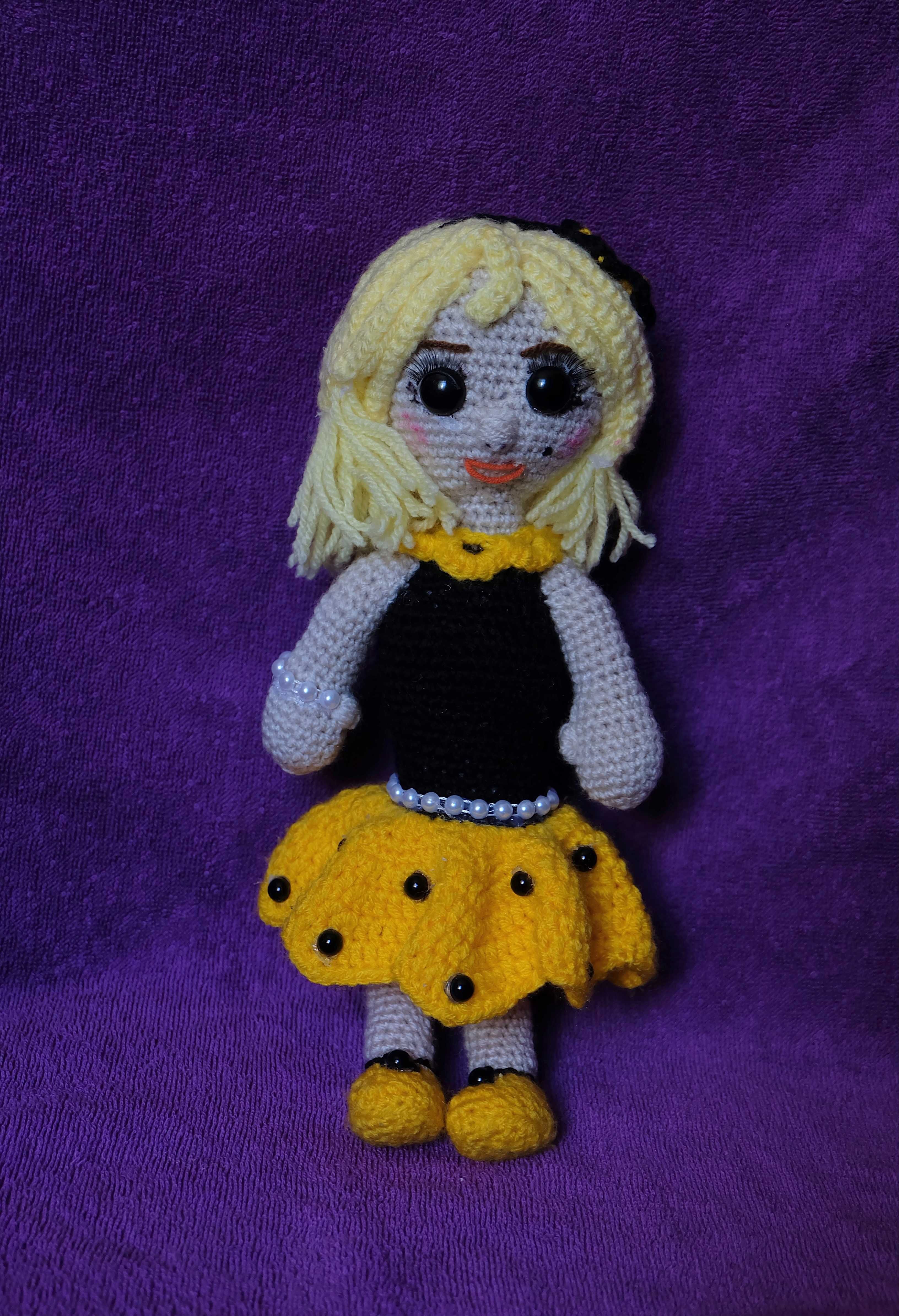Кукла Элли 35 см, ручная работа,  игрушка, вязаная, подарок, handmade.