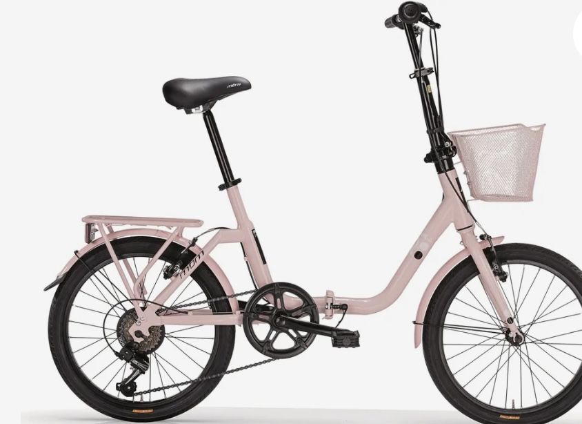 Bicicleta desdobravel Rosa