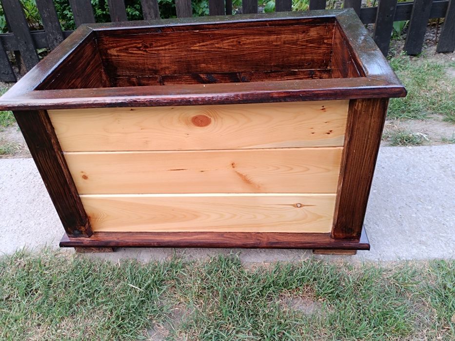 Doniczka (donica) ogrodowa drewniana Duża