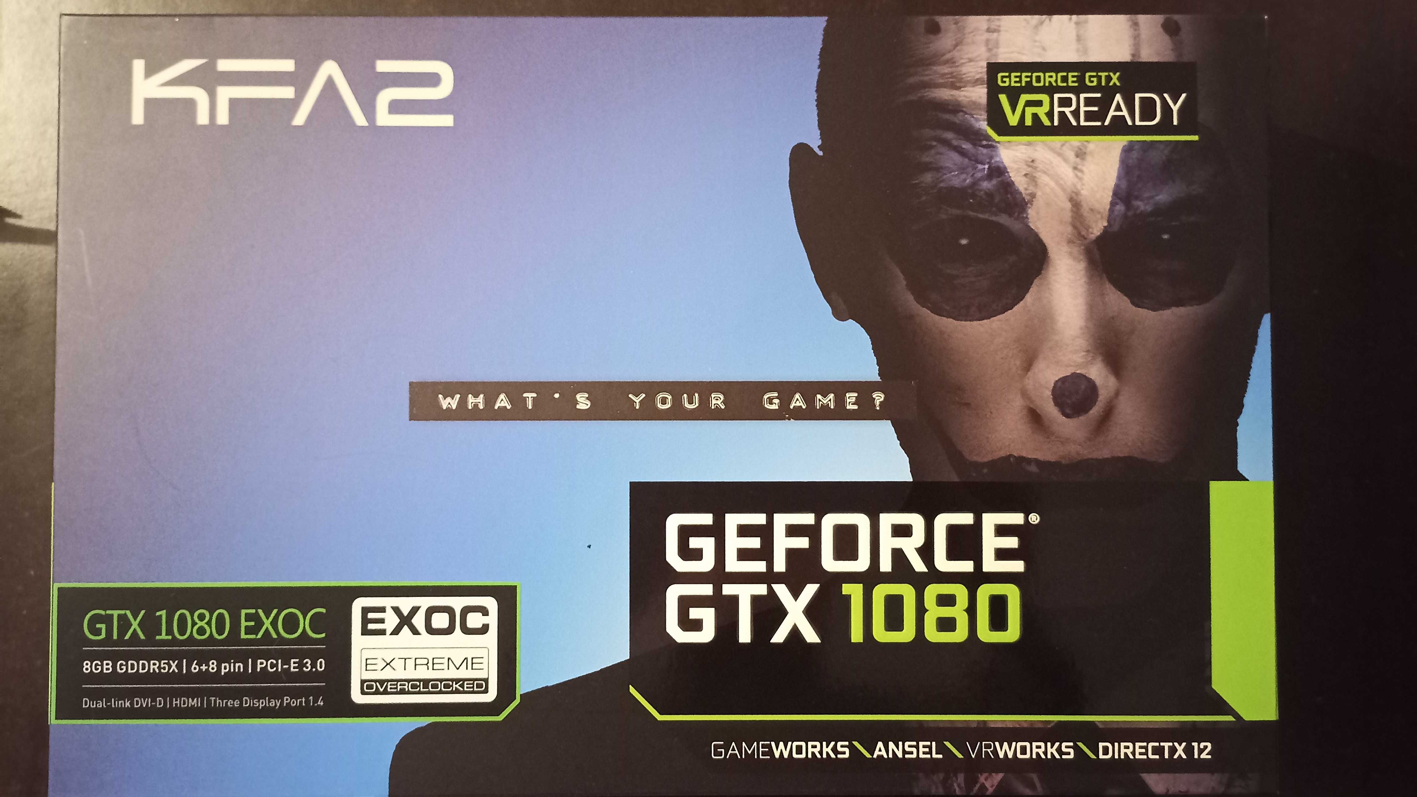 Placa gráfica KFA2 GeForce GTX 1080 EXOC 8GB