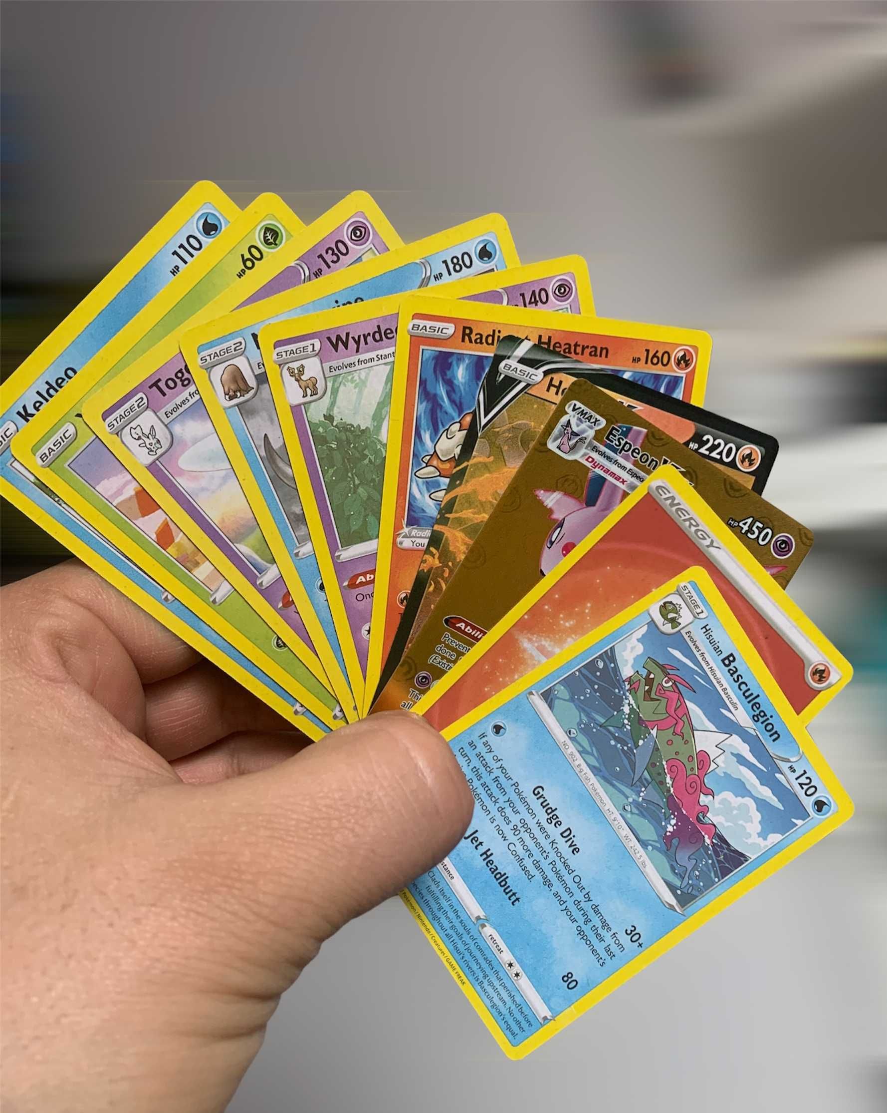 100 szt Karty Pokemon Lost Origin Sword&Shield Gold złota game cards