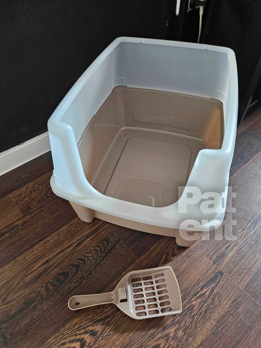 Kuweta dla kota duża otwarta z łopatką pojemna kot dom