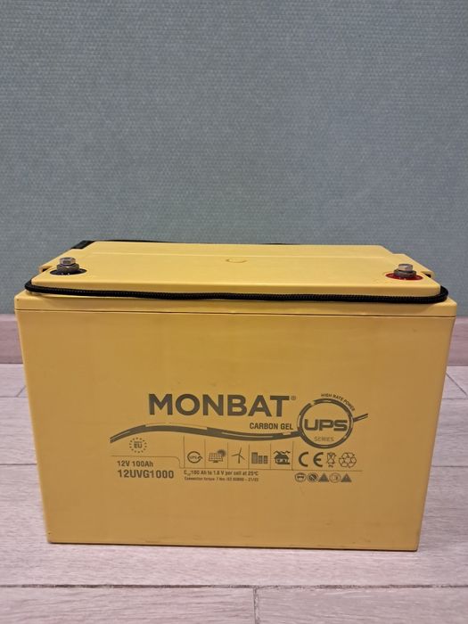 Акумулятор для резервного живлення MONBAT, AGM 12V 100Ah