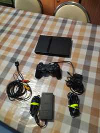 PS 2 Slim cor pteta com 1 comando original a sony