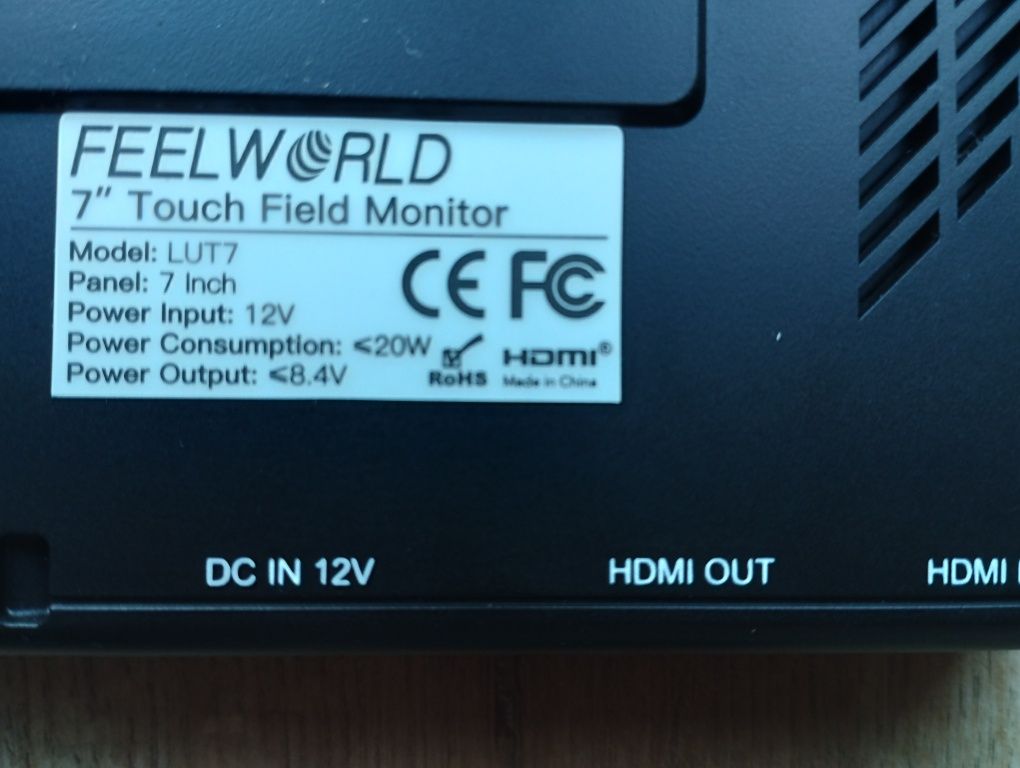 Idealny Feelworld Monitor Podglądowy Ultra Bright  LUT7 7" 3D LUT