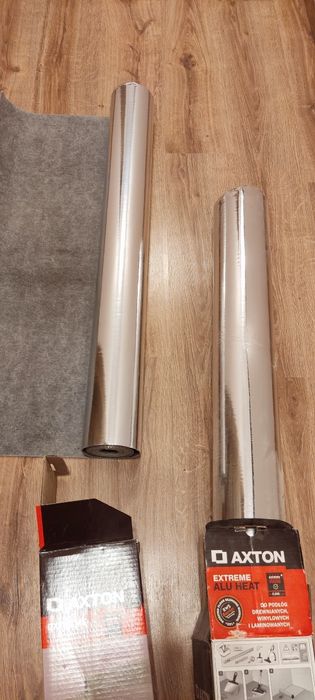 Podkład podłogowy Axton Extreme Alu Heat gr: 1.6mm nowy; panele winyl