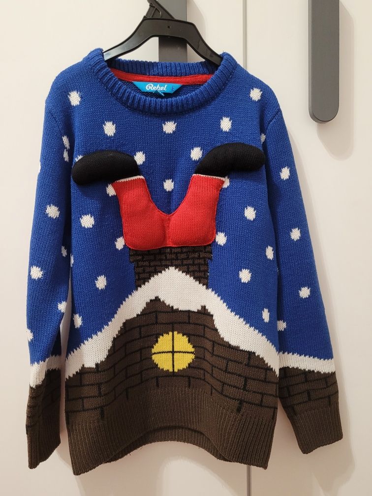 Sweter sweterek świąteczny rozmiar 128