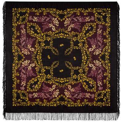 Платок шерстяной "Рябина" вид 20, 146x146 см