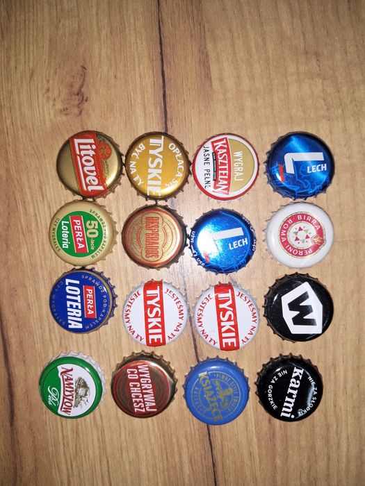 Zestaw kapsli kolekcjonerskich - Perła Loteria Lech Desperados