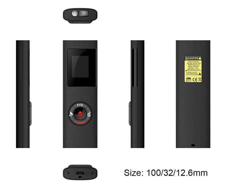 Мини лазерная рулетка дальномер 60м