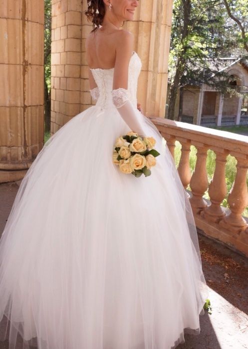 Платье свадебное(44р)+туфли(36р)