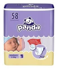 Памперсы для новорожденных панда panda размер 1