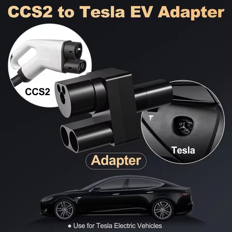 Адаптер для зарядки американских электромобилей Tesla CCS2 Combo