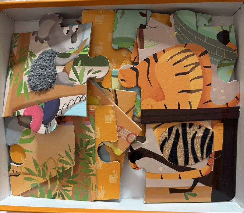 Пазли гіганти janod тактильні пазли