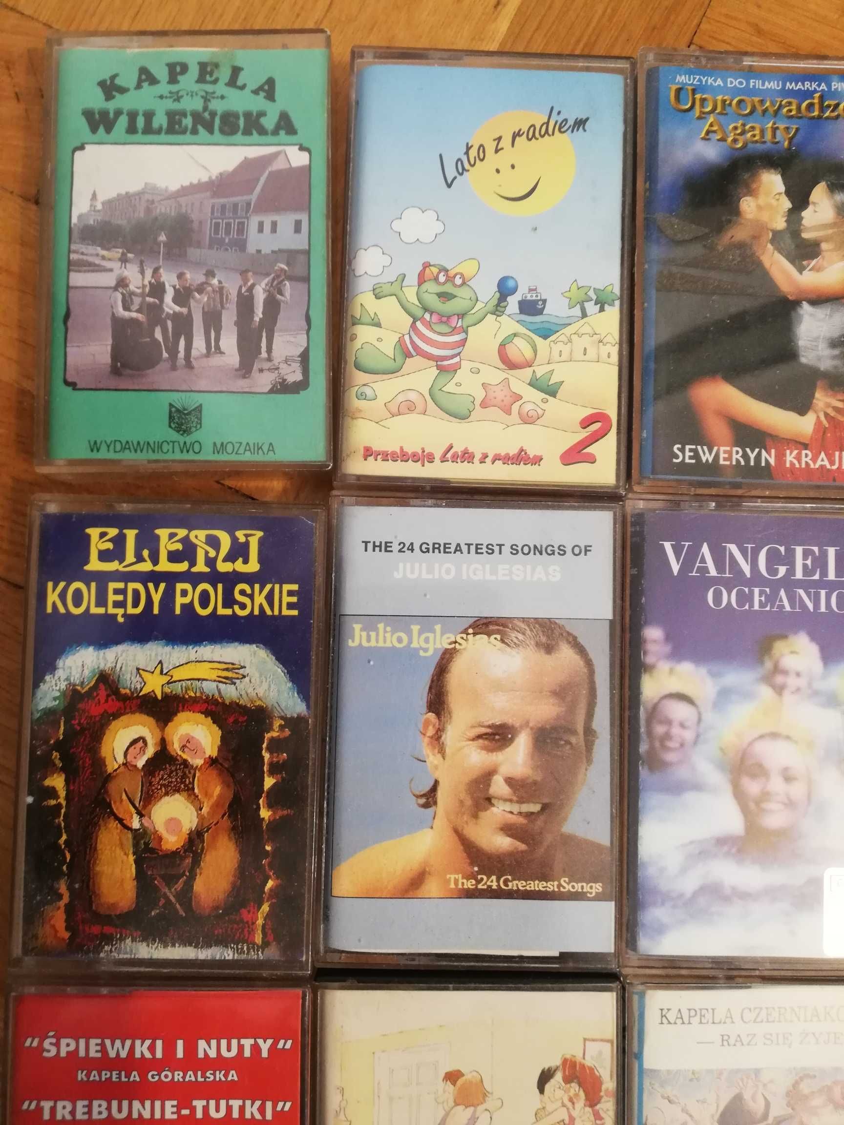 Kolekcja kaset magnetofonowych lata 80-te XX w. - 26 sztuk - Tanio