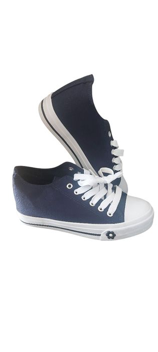 Trampki damskie  granatowe