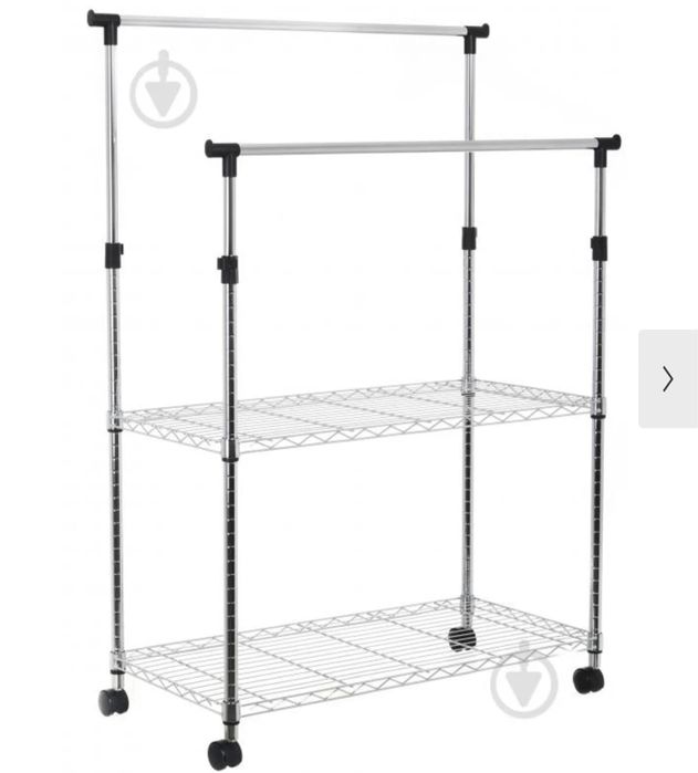 Тримач для одягу з полицями, поличка для одягу