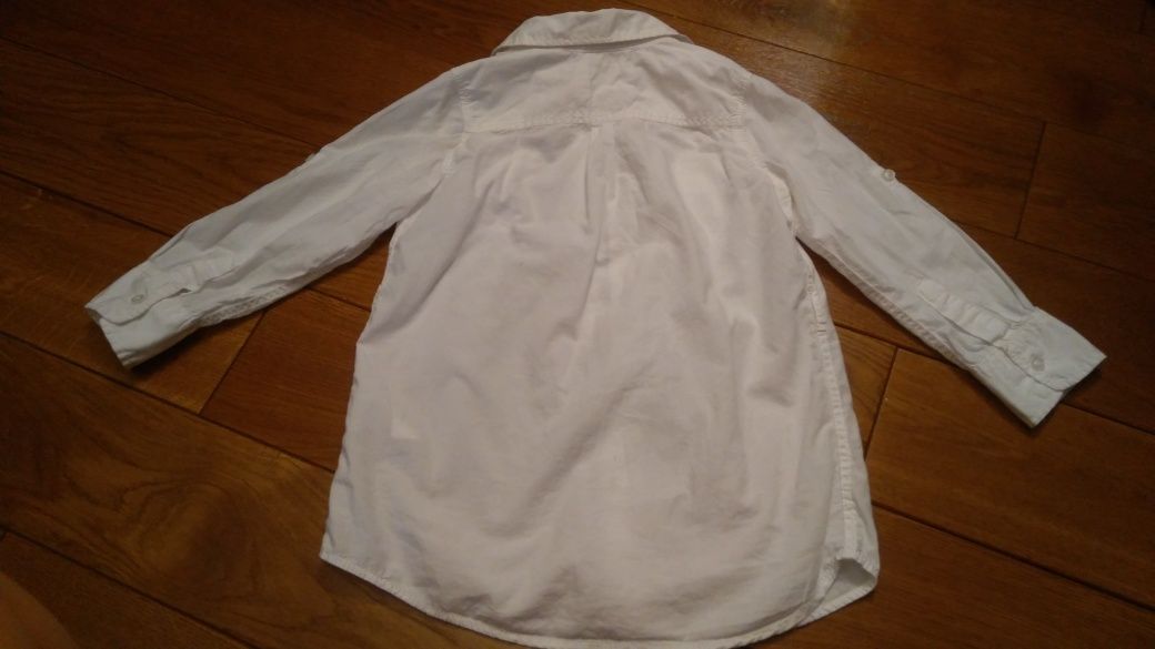 Biała elegancka bluzka H&M/tunikę/koszulę dla dziewczynki