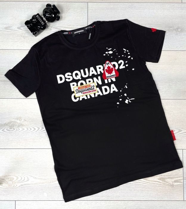 Футболка мужская Dsquared Icon женская , унисекс белая