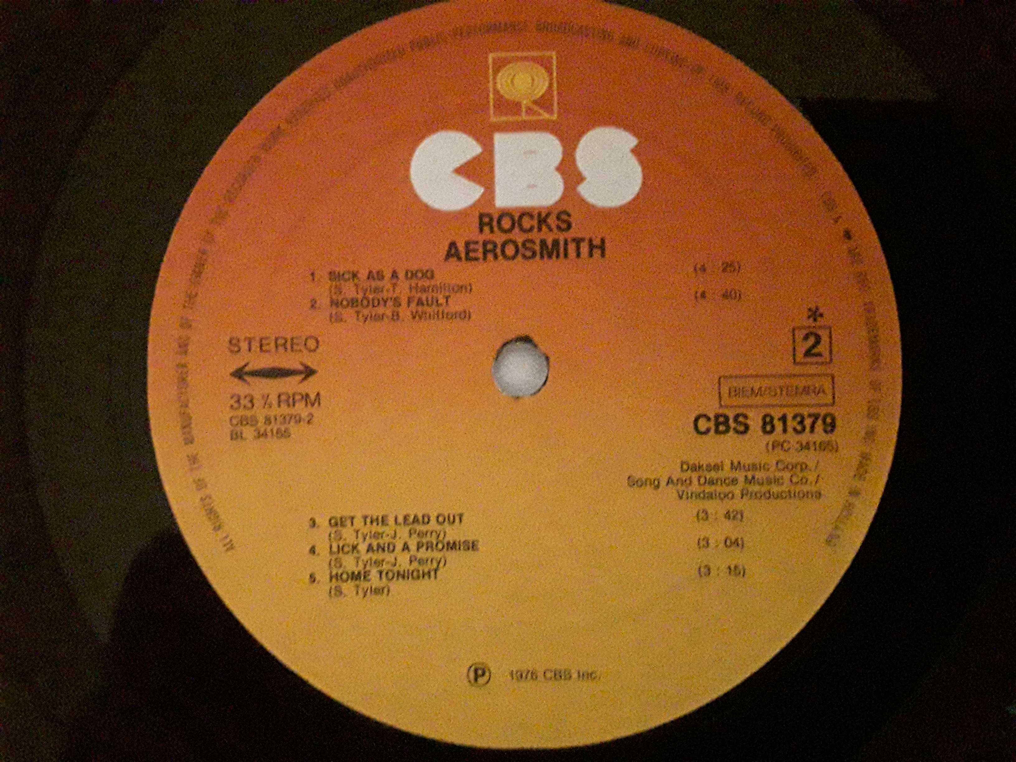 Виниловая пластинка Aerosmith  Rocks  1976 г.