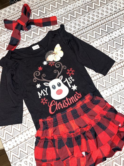 Swiąteczne ubranko dla dziewczynki