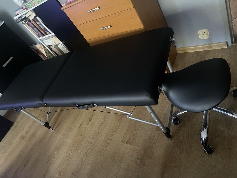 Łóżko kosmetyczne + krzesło