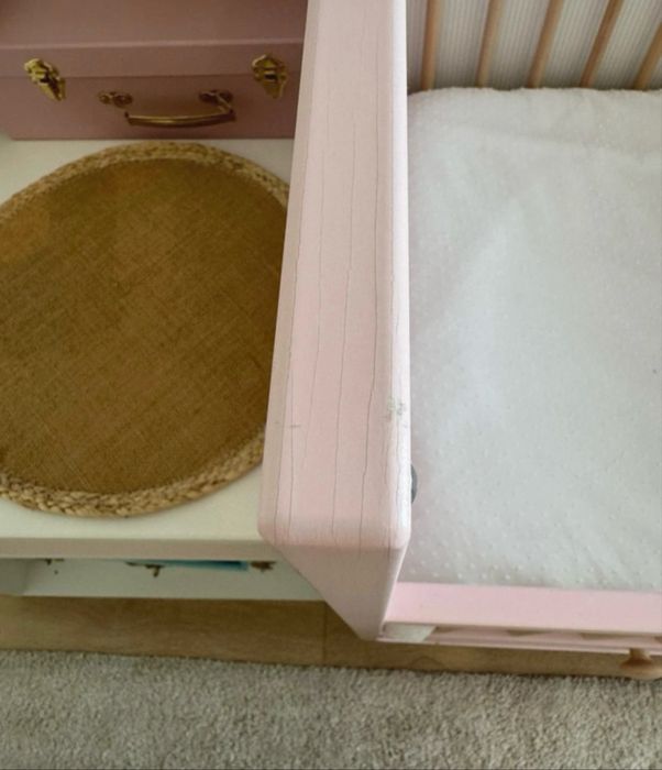 Berço ikea Myllra e colchão ecus care