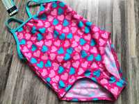 pływacki kostium kąpielowy nowy jednoczęściowy serduszka 104 110
