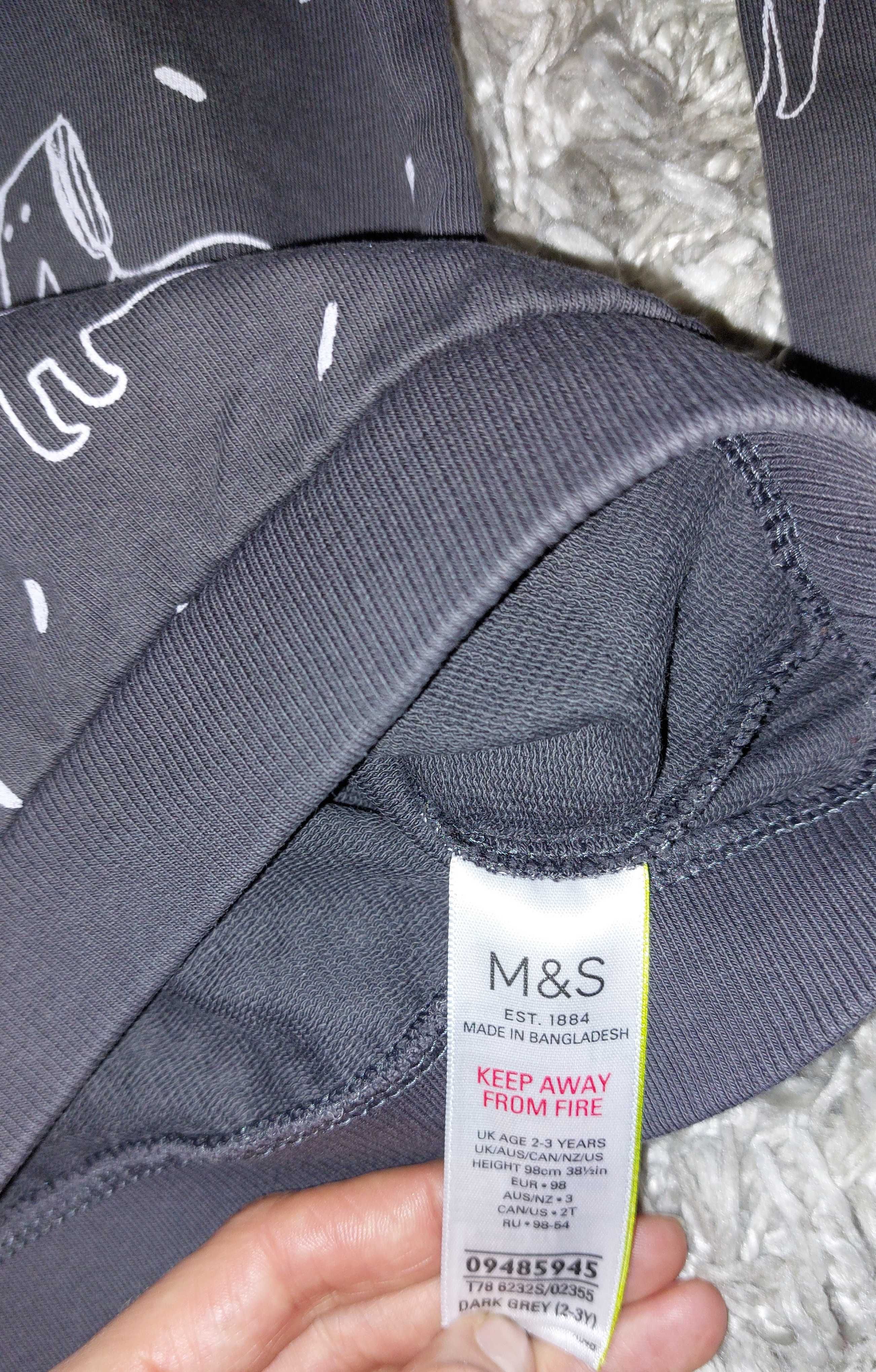 M&S, Bluza dziewczęca, pieski, rozmiar 98