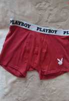 (XL).Playboy/ Czerwone bokserki, szorty Majtki, NOWE