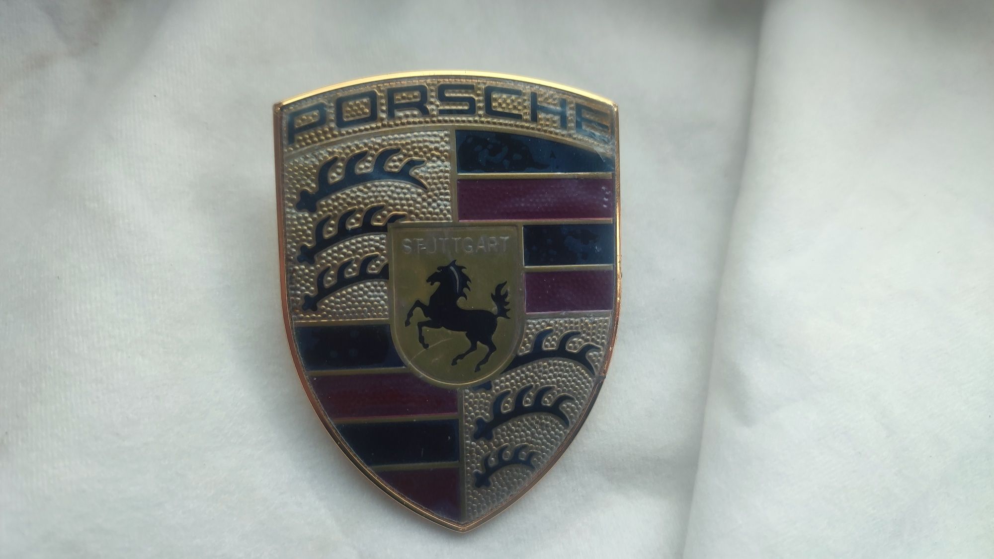 Nowy Oryginalny Emblemat Porsche 9P1.853.601