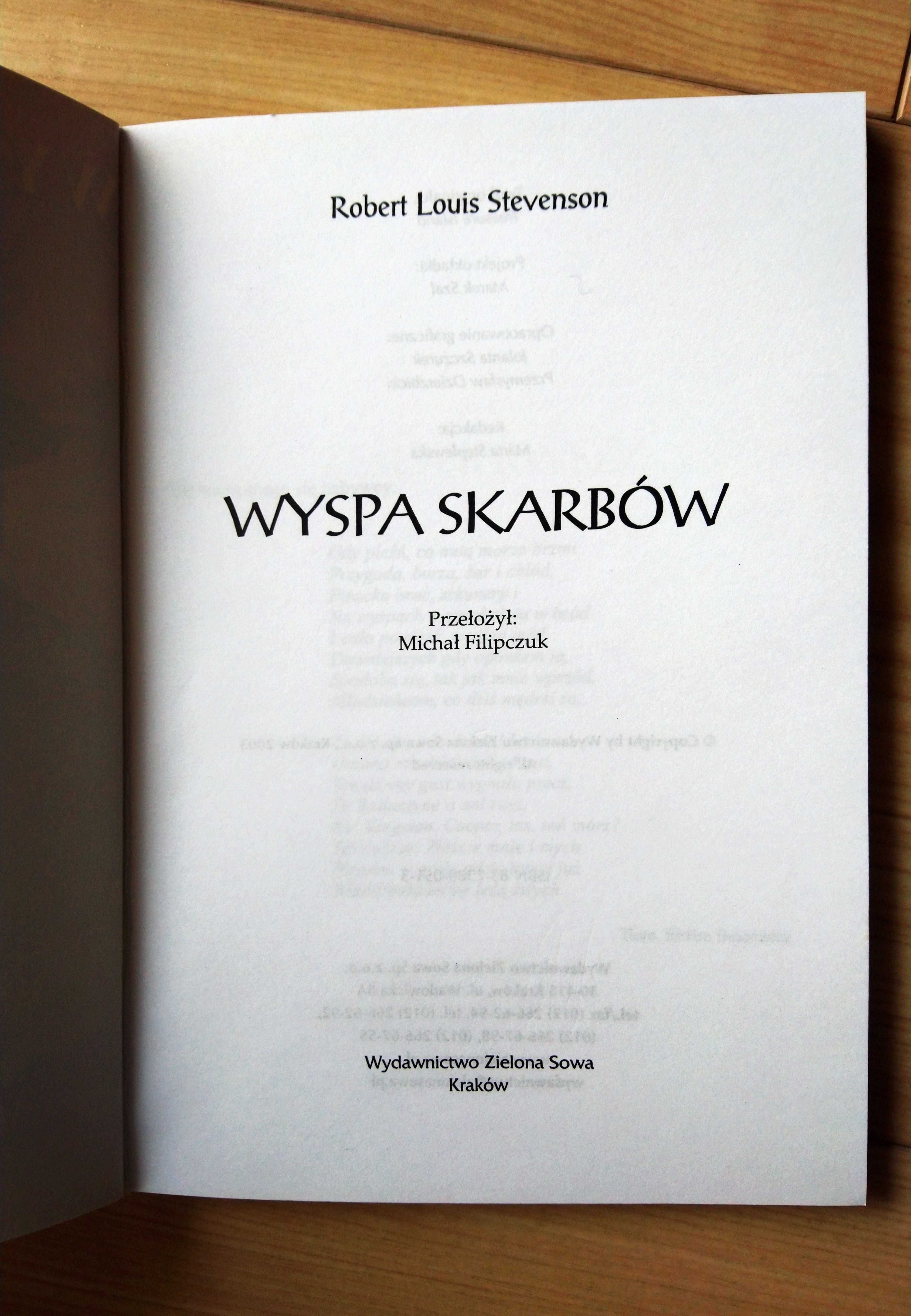 Wyspa skarbów Robert Louis Stevenson Zielona sowa