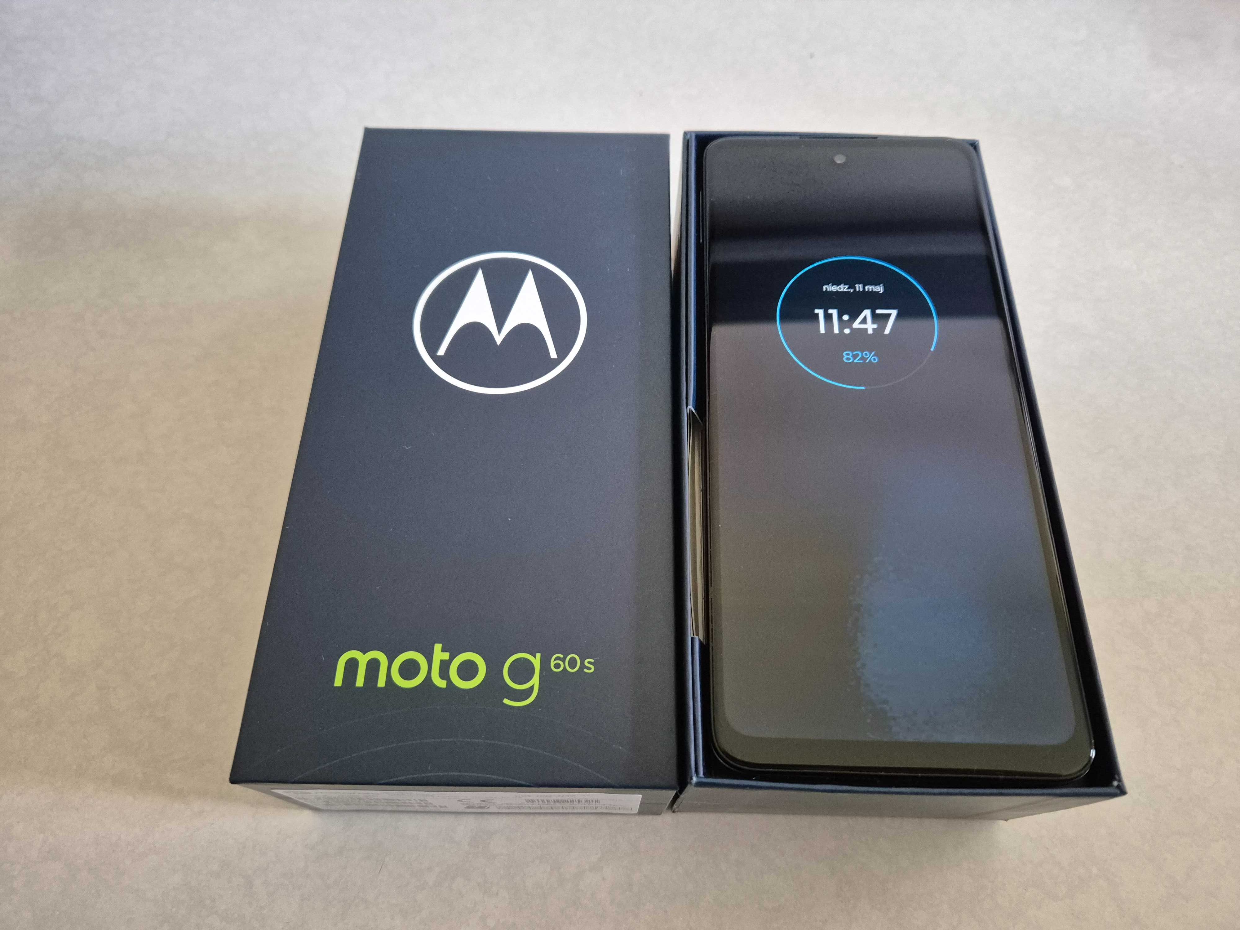 Motorola G60s, Android, 6 GB RAM i 128 GB pam wew, miętowy, 2 futerały