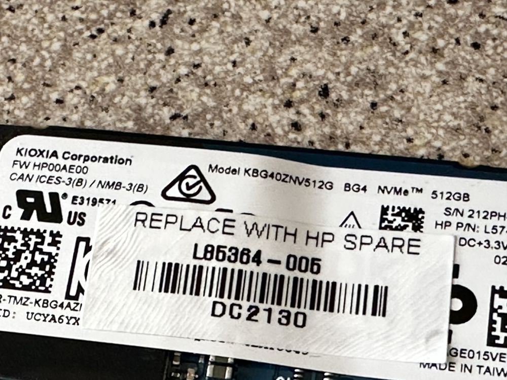 Kioxia dysk 512Gb Ssd Nvme m.2 Pcie