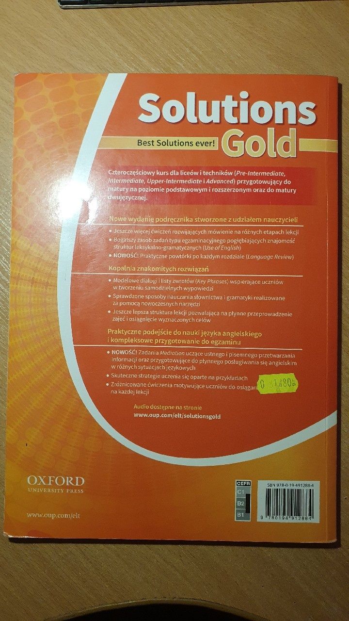 Solutions Gold upper-intermediate podrecznik Praca zbiorowa