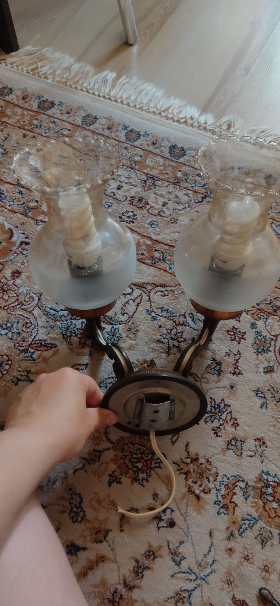 Бра настенное советское под бронзу