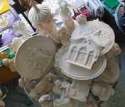 Lote de Figuras de gesso várias