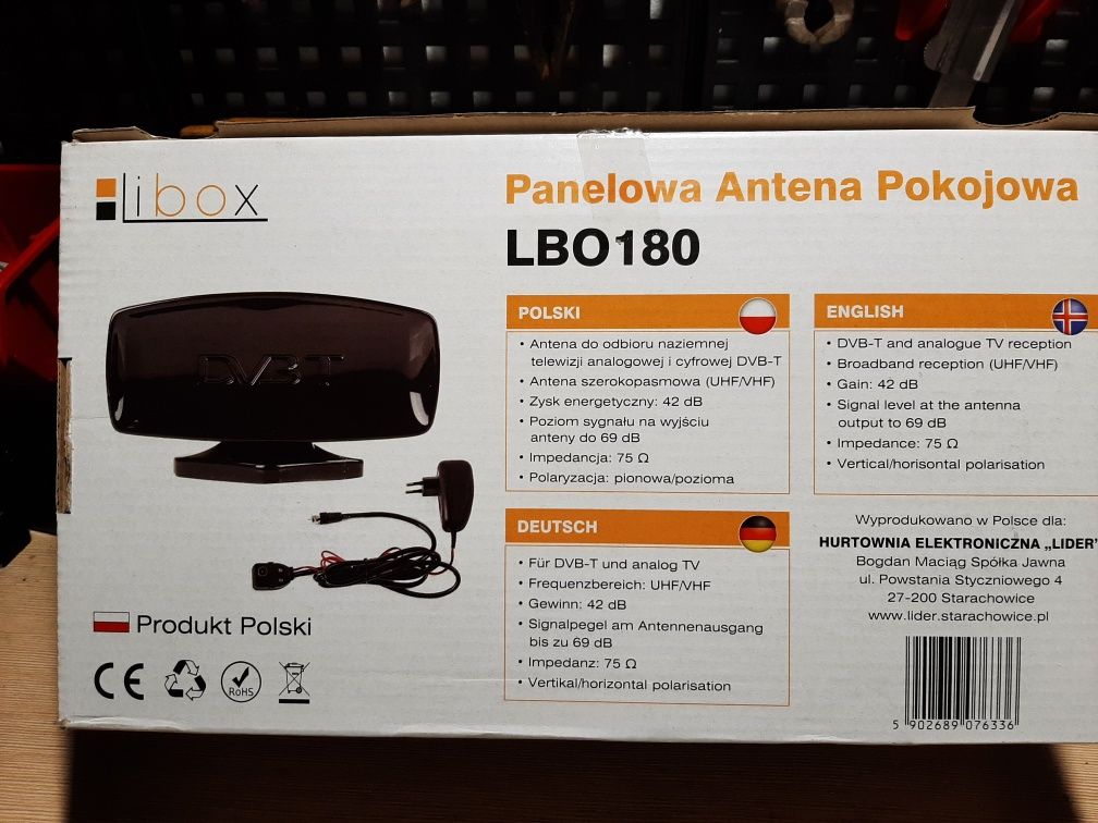 Antena pokojowa dvbt