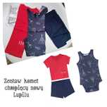 Nowy komplet  body 74 / 80 body Lupilu Lidl  komplet lato