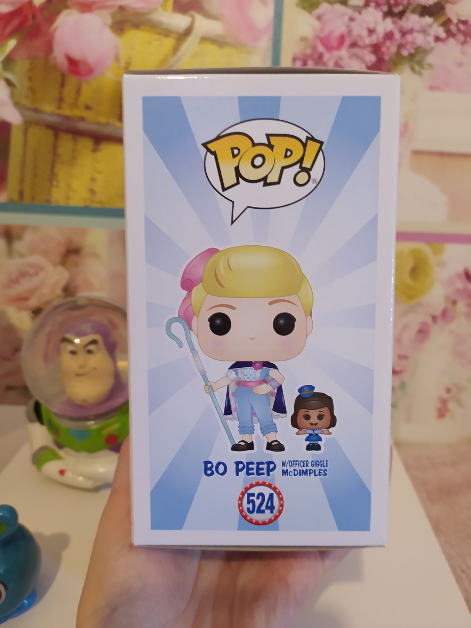 Pack Funko Pop Bo Peep + saleiro + globo de neve Buzz Toy Story