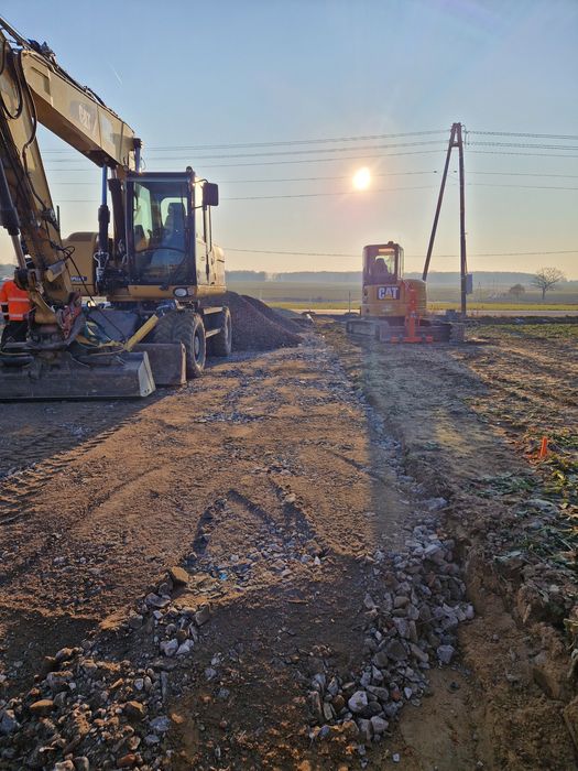 Usługi brukarskie, brukarstwo, utwardzenie terenu, wynajem koparek,HDS