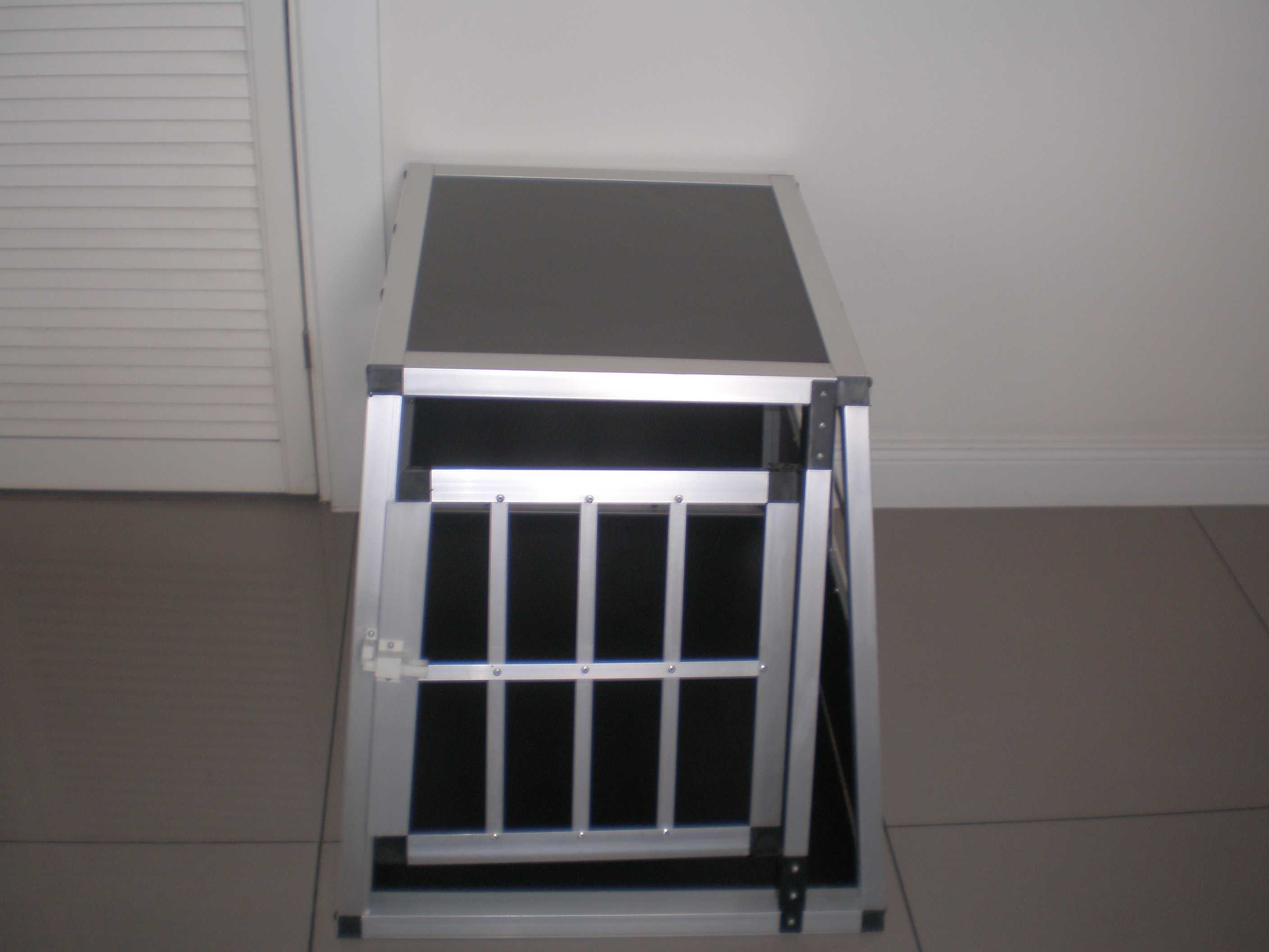 aluminiowy transporter samochodowy klatka dla psa skrzynia