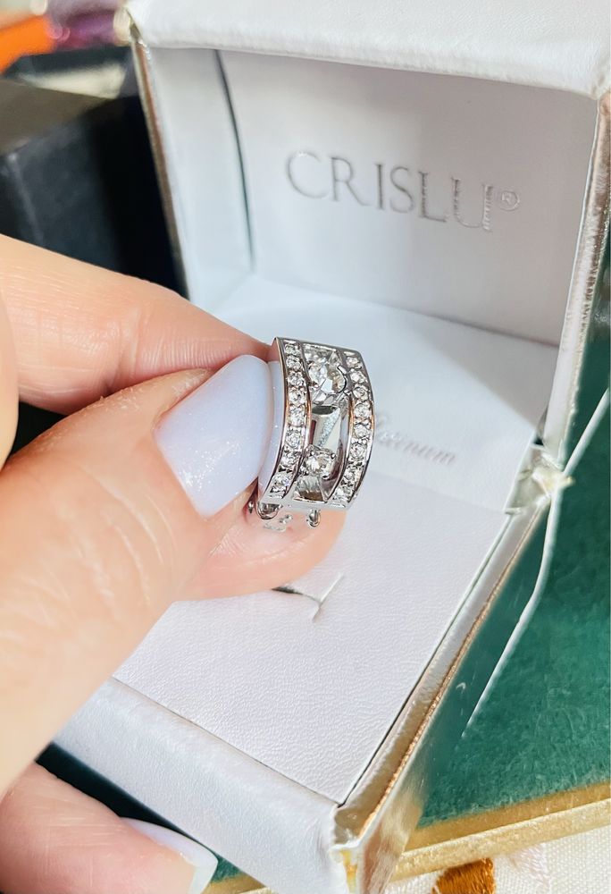 Кліпси CRISLU (USA) зі стразами Swarovski