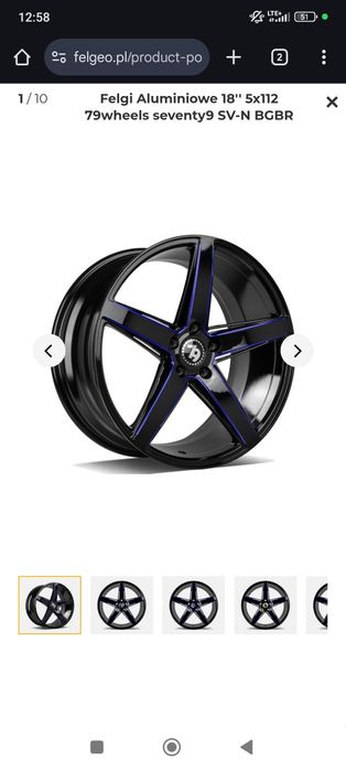 Felgi seventy9 18 5x112