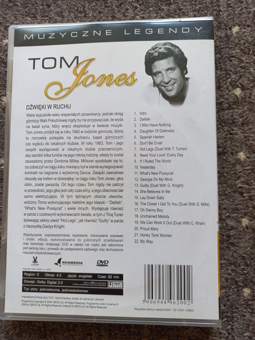 Tom Jones DVD i CD + gratis