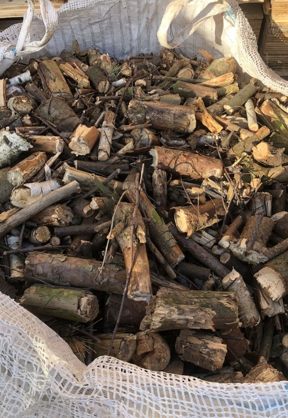 Drewno 10-15cm mieszane grube galezie